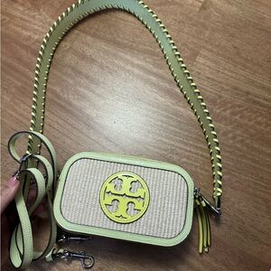 Tory Burch Miller Rafia Crossbody Bag
